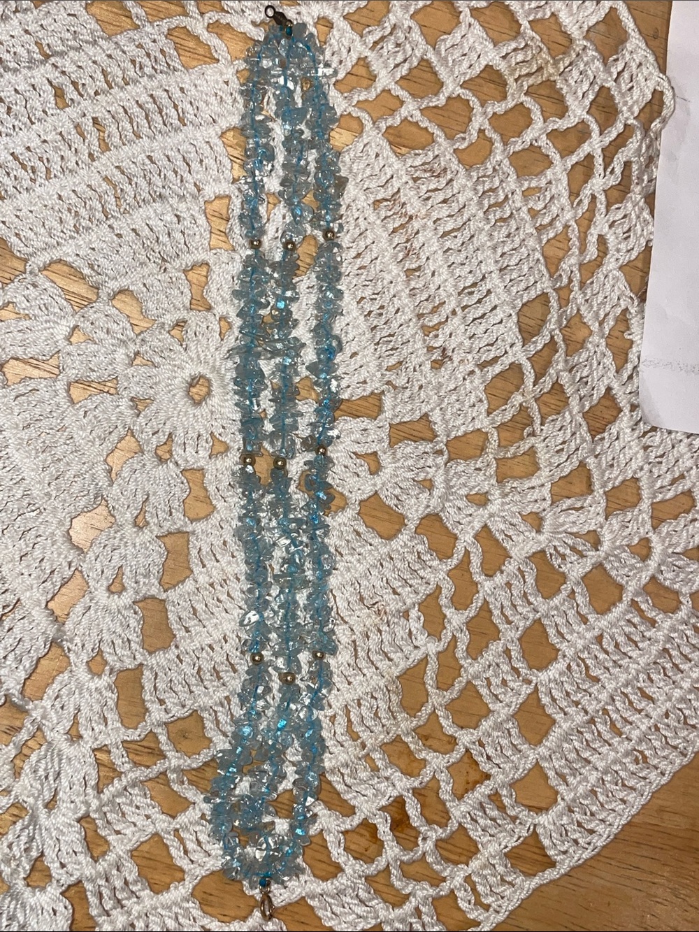 Aqua Marine/ Topaz bracelet.